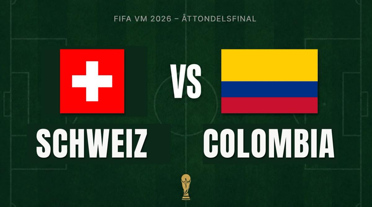 VM: Schweiz–Colombia på Liebling