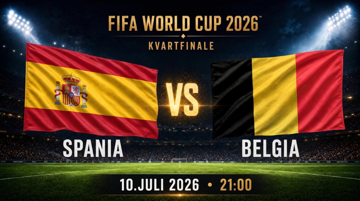 Fotball-VM 2026: Spania–Belgia