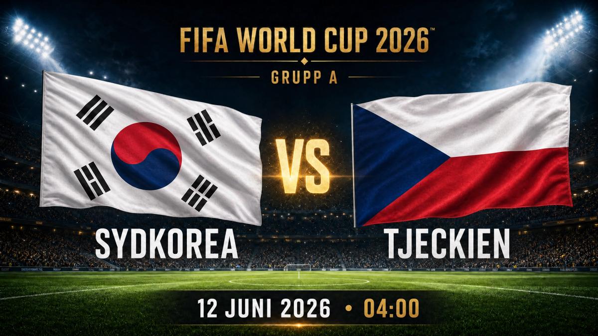 VM: Sydkorea–Tjeckien på Hilma