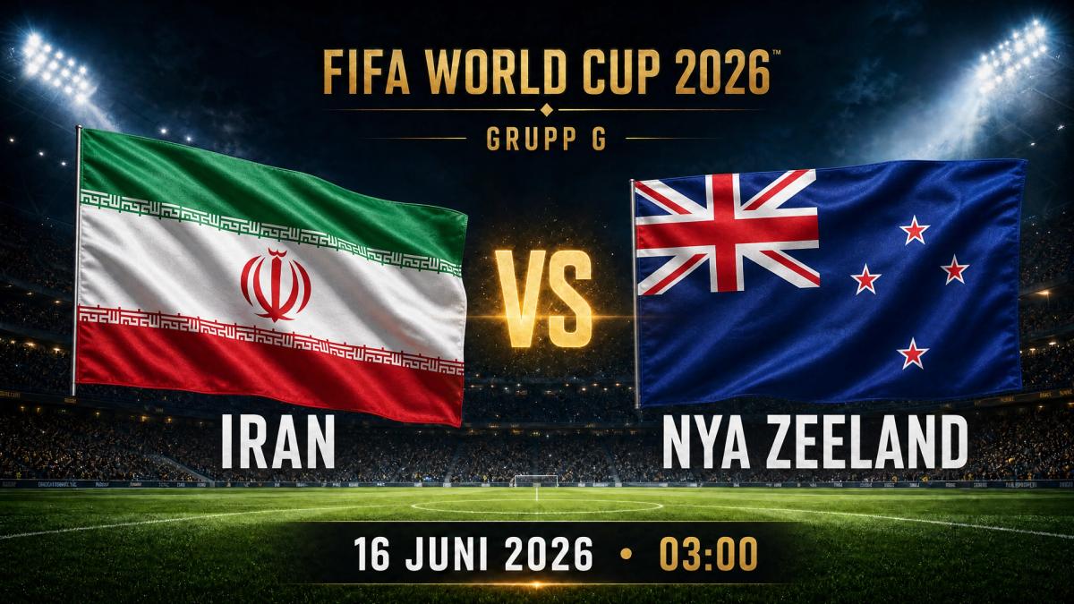 VM: Iran–Nya Zeeland på Hilma