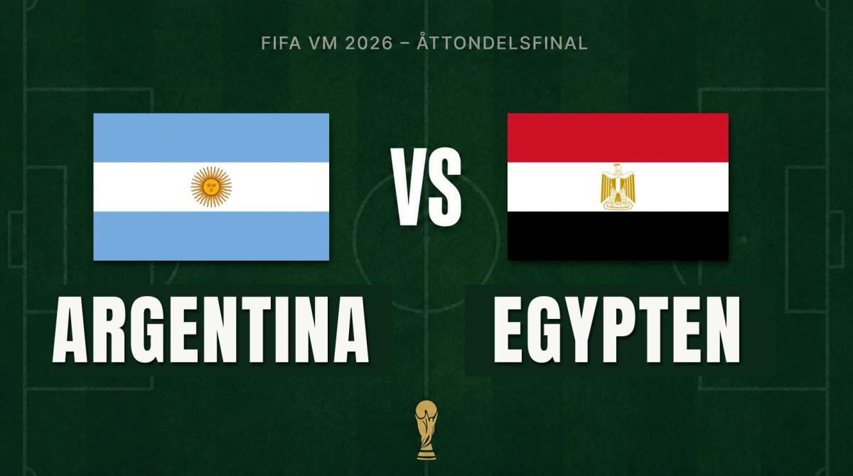 VM: Argentina–Egypten på Pelago