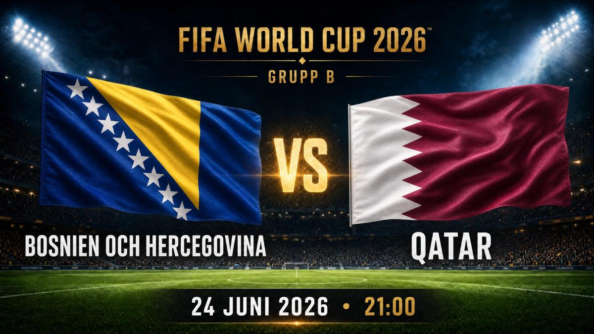 VM: Qatar–Bosnien-Hercegovina på O'Learys Tolv