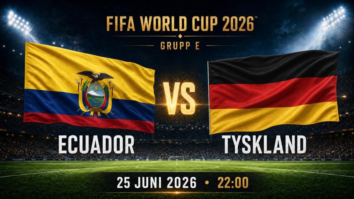 VM: Tyskland–Ecuador på O'Learys Tolv