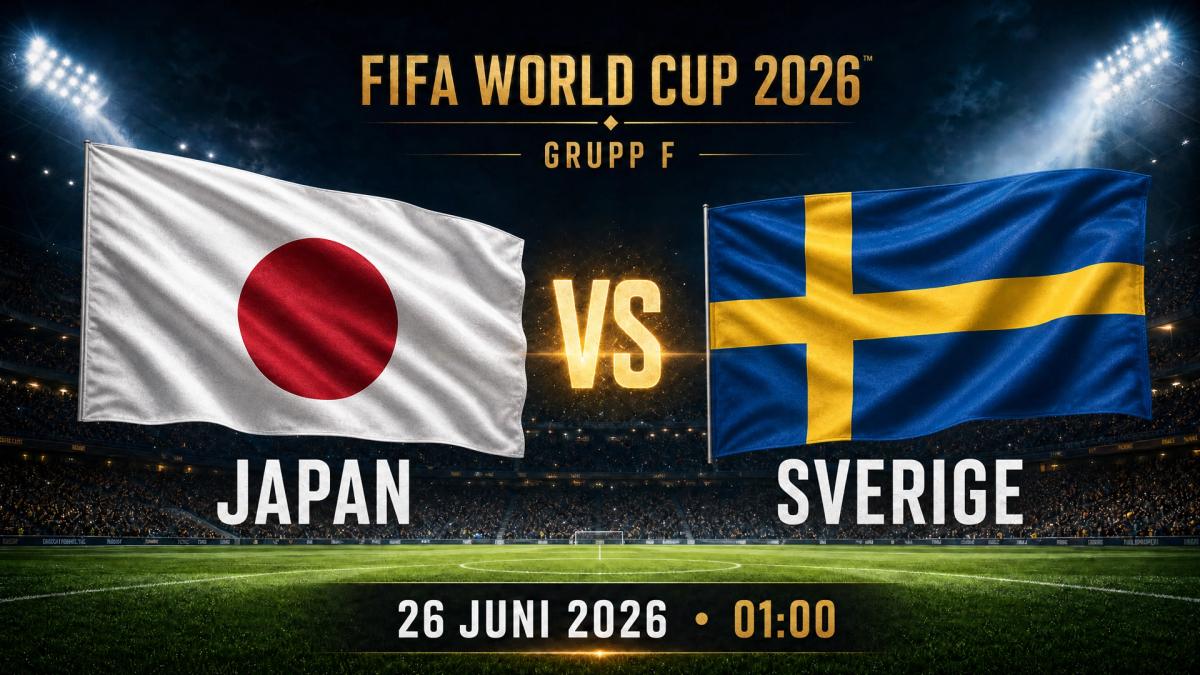 VM: Sverige–Japan på O'Learys Tolv
