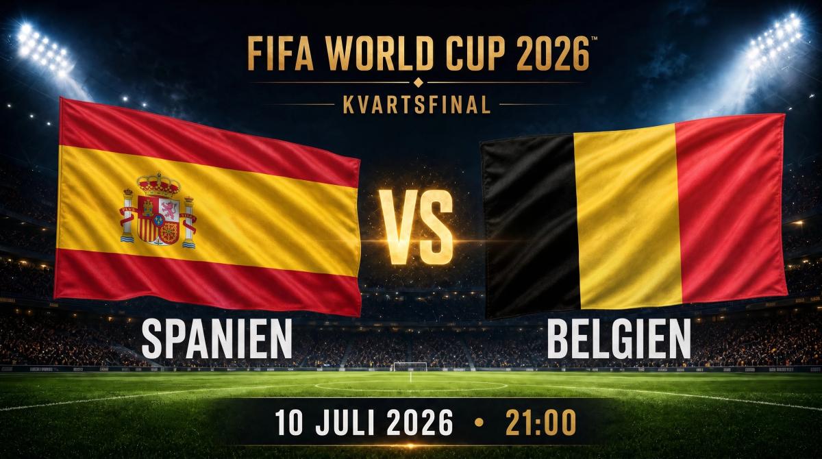 VM 2026: Spanien–Belgien – Kappa Bar Malmö