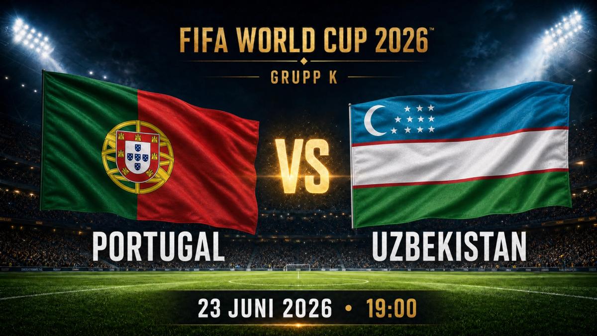 VM: Portugal–Uzbekistan på O'Learys Tolv