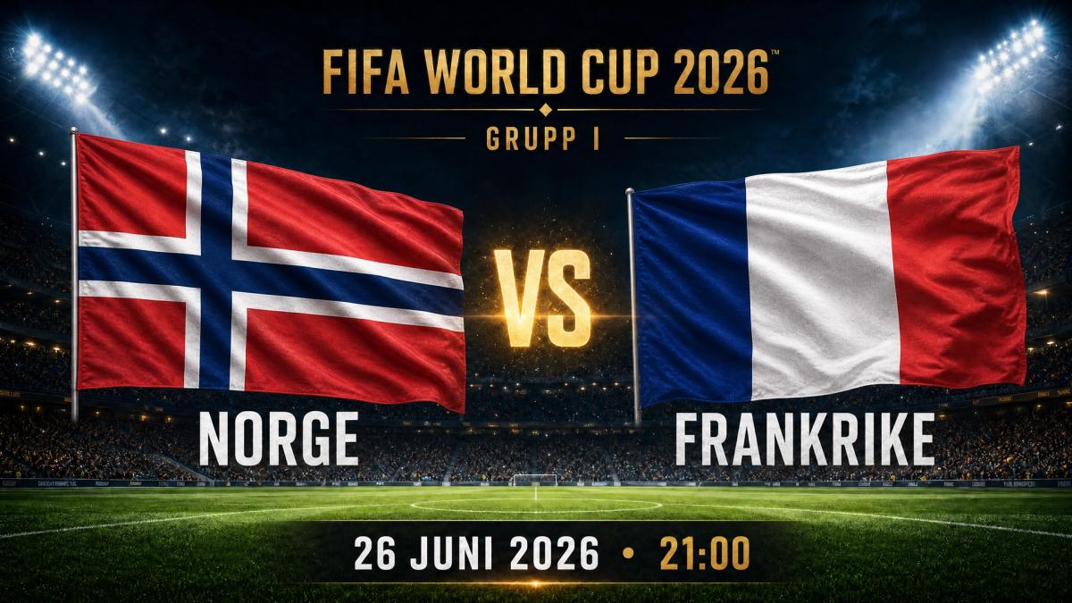 VM: Norge–Frankrike på O'Learys Tolv