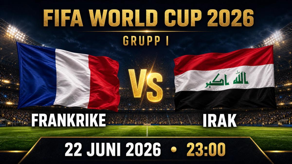 VM: Frankrike–Irak på Retro Hornsgatan
