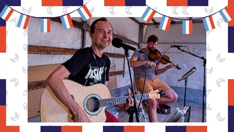 Koncert Trio Traktůrek na Francouzském trhu 🇫🇷