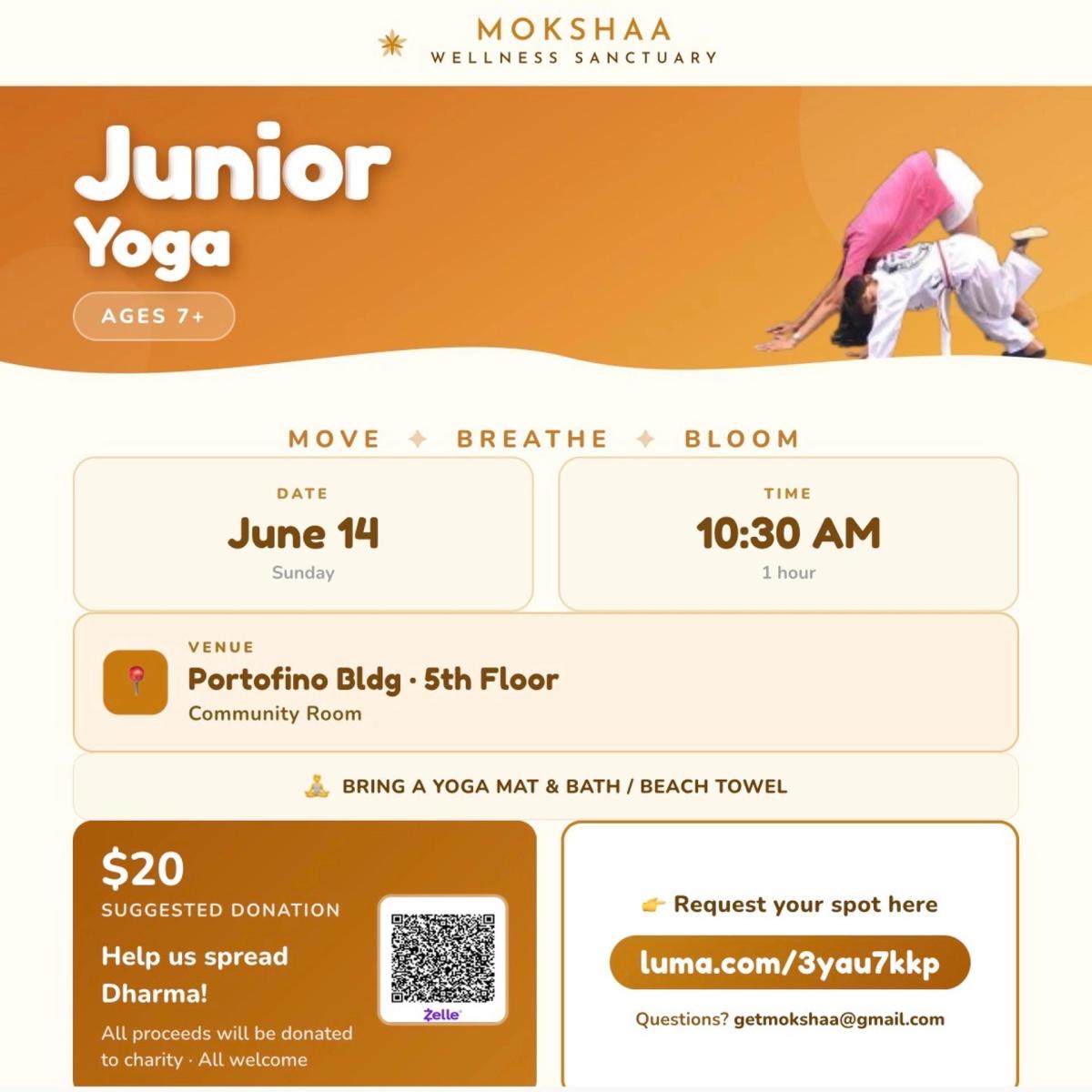 Mokshaa Junior Yoga (7+)