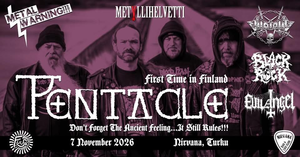 Pentacle (Hol), Vitriolic, Black Rock, Evil Angel @ Fuusio / Nirvana, Turku 7.11.