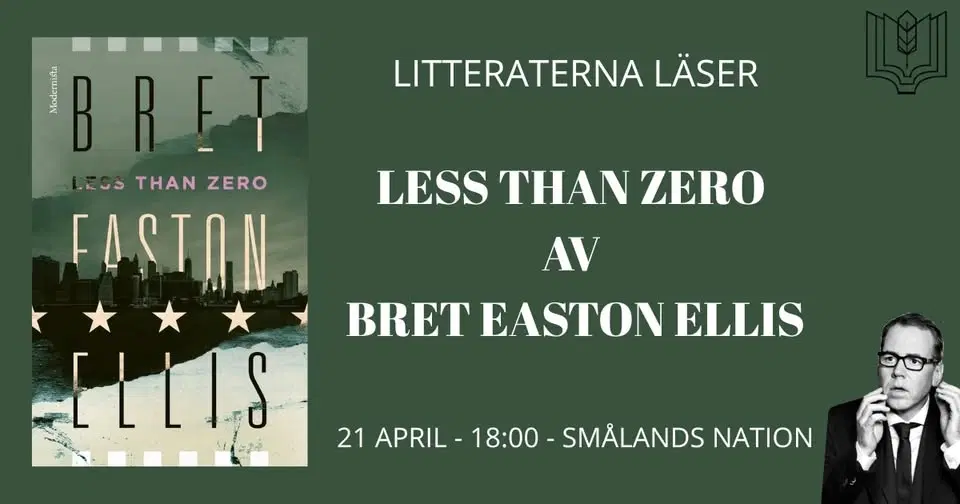 Bokcirkel - Less Than Zero av Bret Easton Ellis