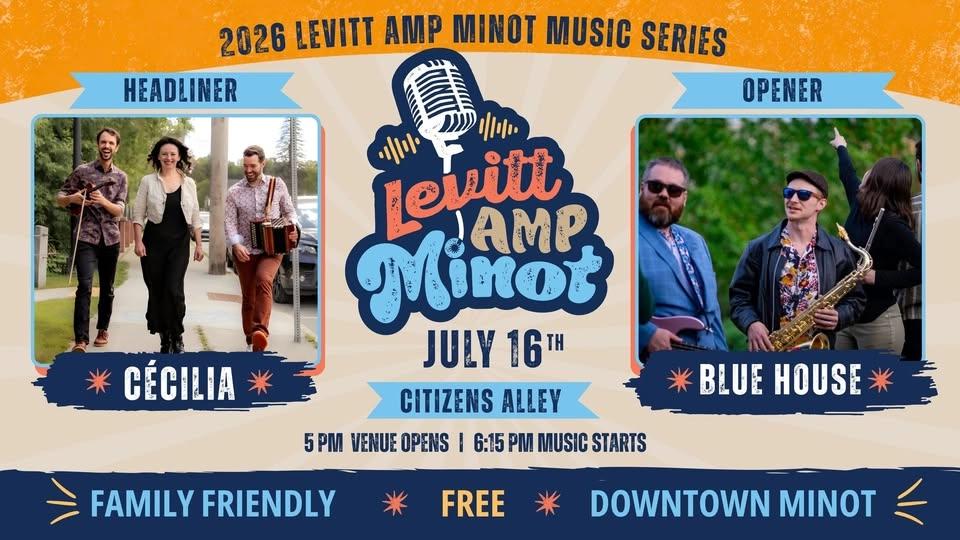Cécilia & Blue House at Levitt AMP Minot Music Series