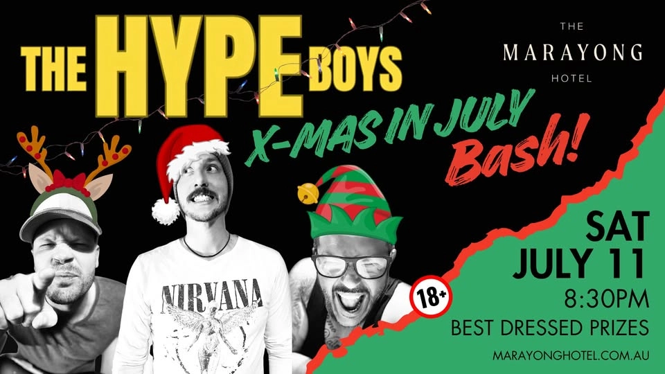 The HYPE Boys I Marayong Hotel I 8:30pm - 11:30pm