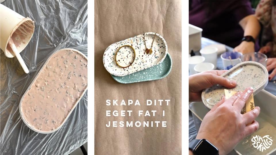 Skapa ditt eget fat i Jesmonite