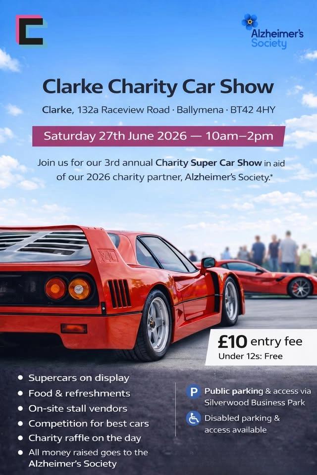 Clarke Charity Car Show in support of Alzeheimer's Society