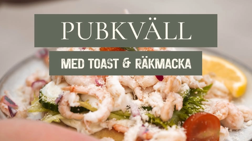 Pubkväll med räkmacka