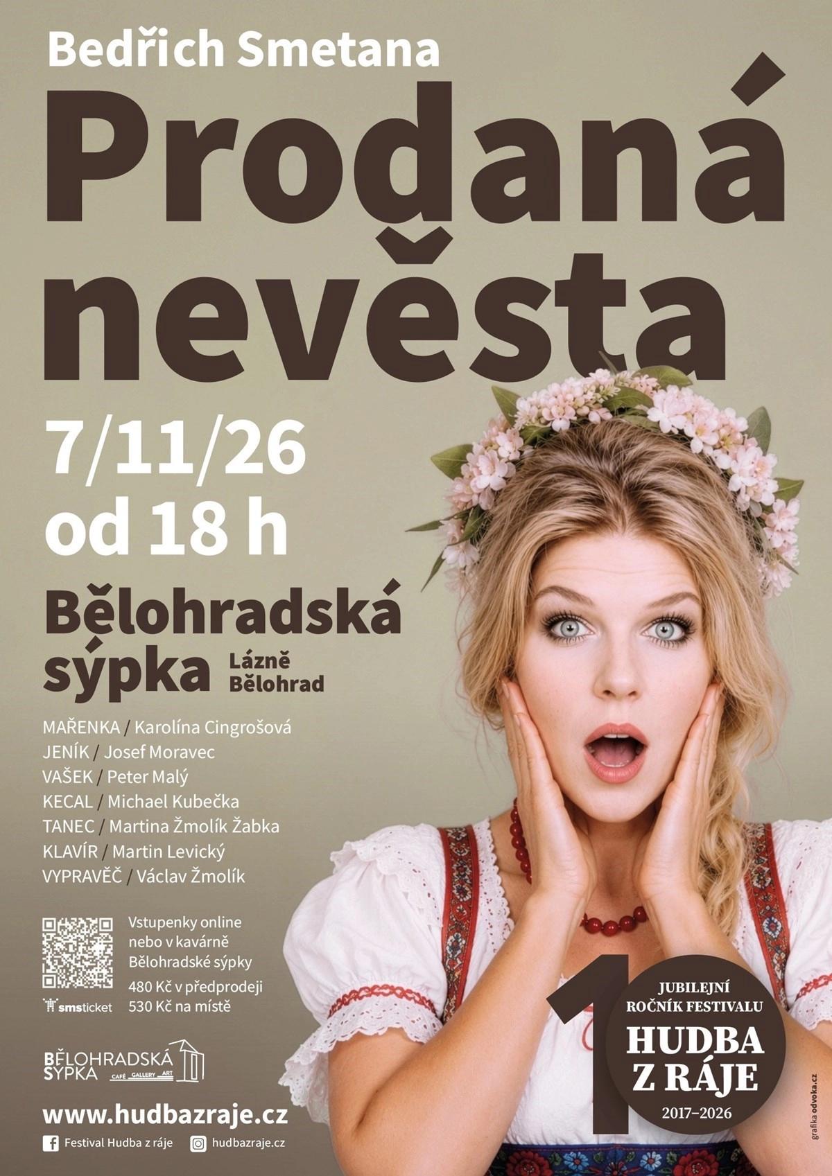 PRODANÁ NEVĚSTA: Nejznámější česká komická opera v Sýpce