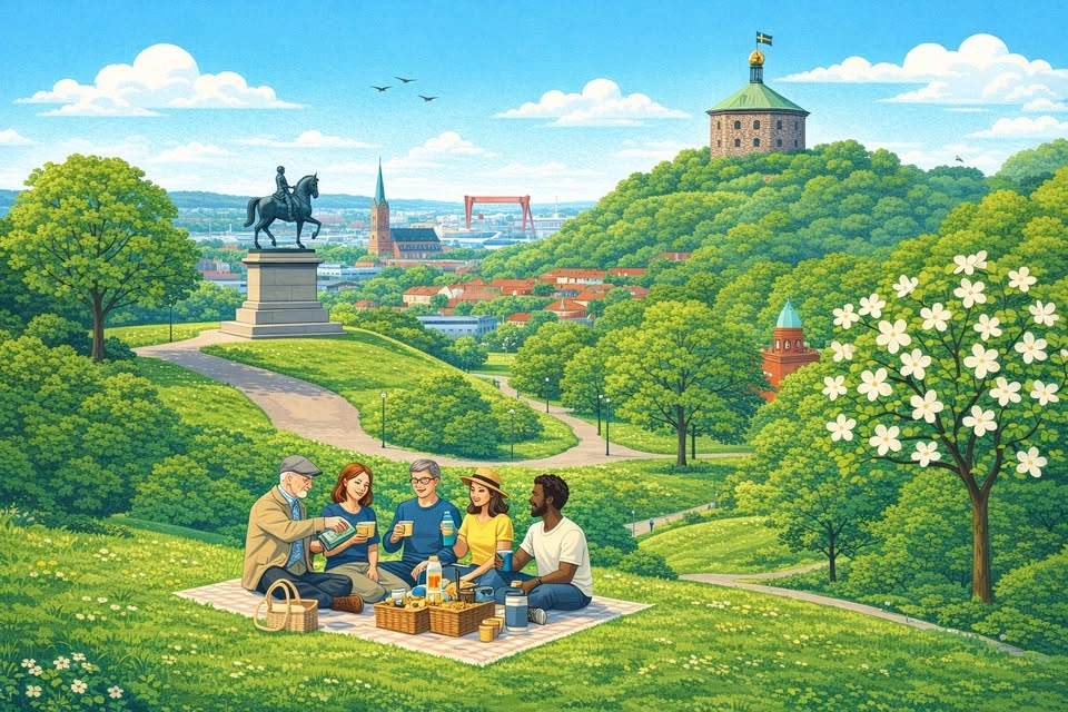 Dela liv, dela bröd: picknick på Floras kulle