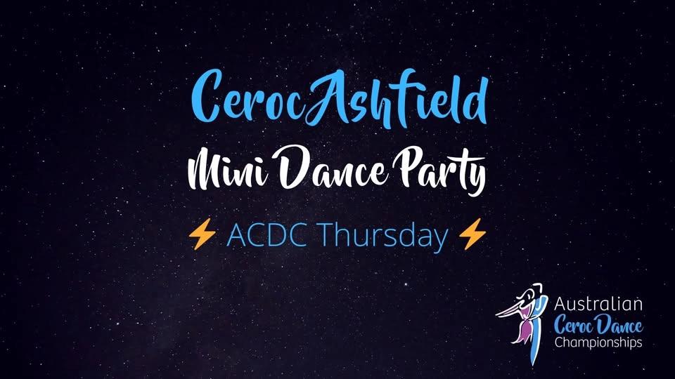 Pre ACDC Mini Dance Party @ Ceroc Ashfield!