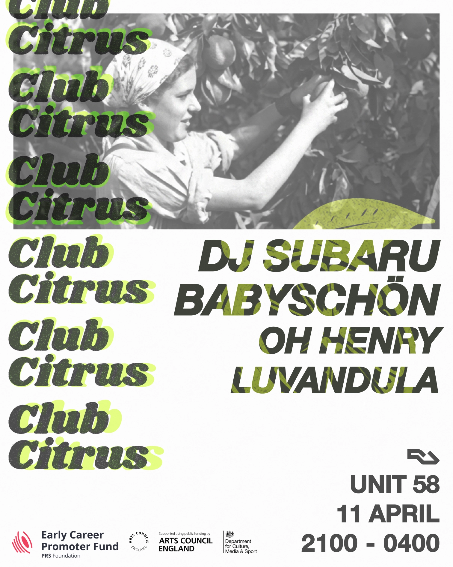 Club Citrus: DJ Subaru, babyschön, Oh Henry, luvandula