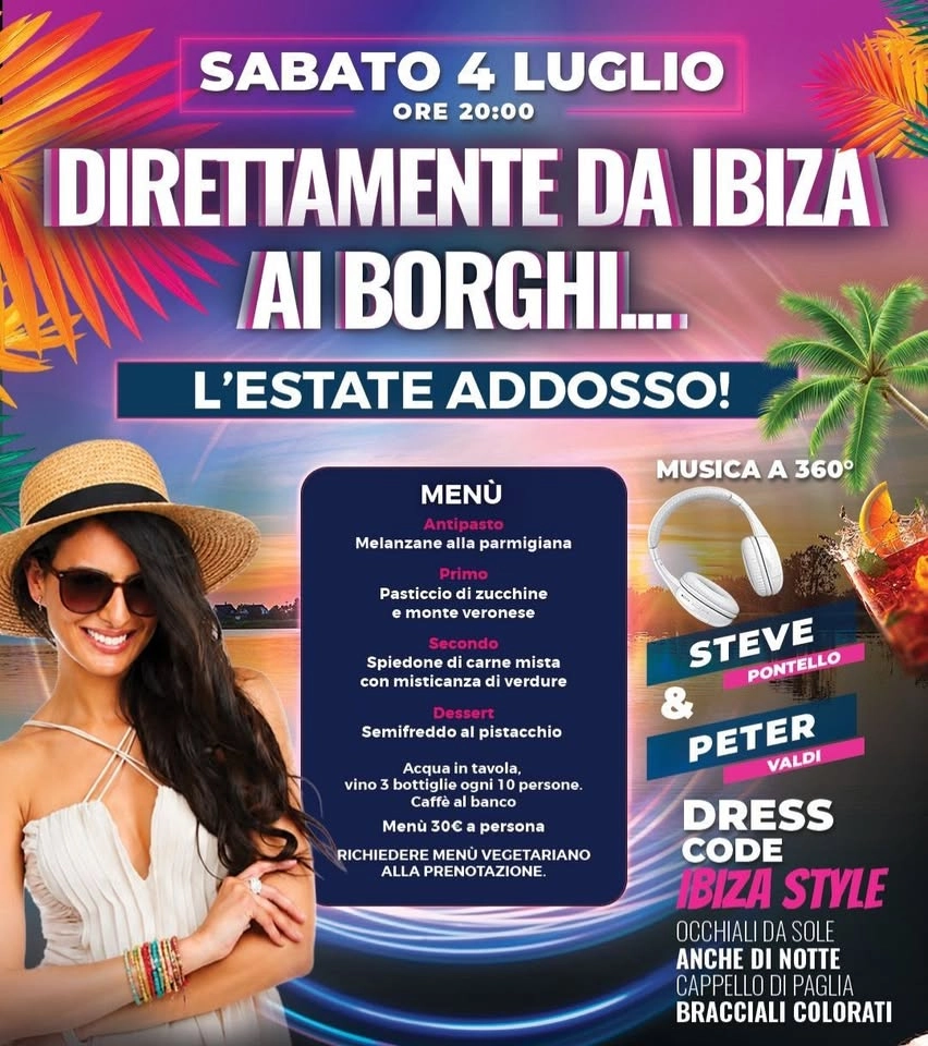 L'ESTATE ADDOSSO AI BORGHI DI PESCHIERA CON PETER VALDY E STEVE PONTELLO DJ