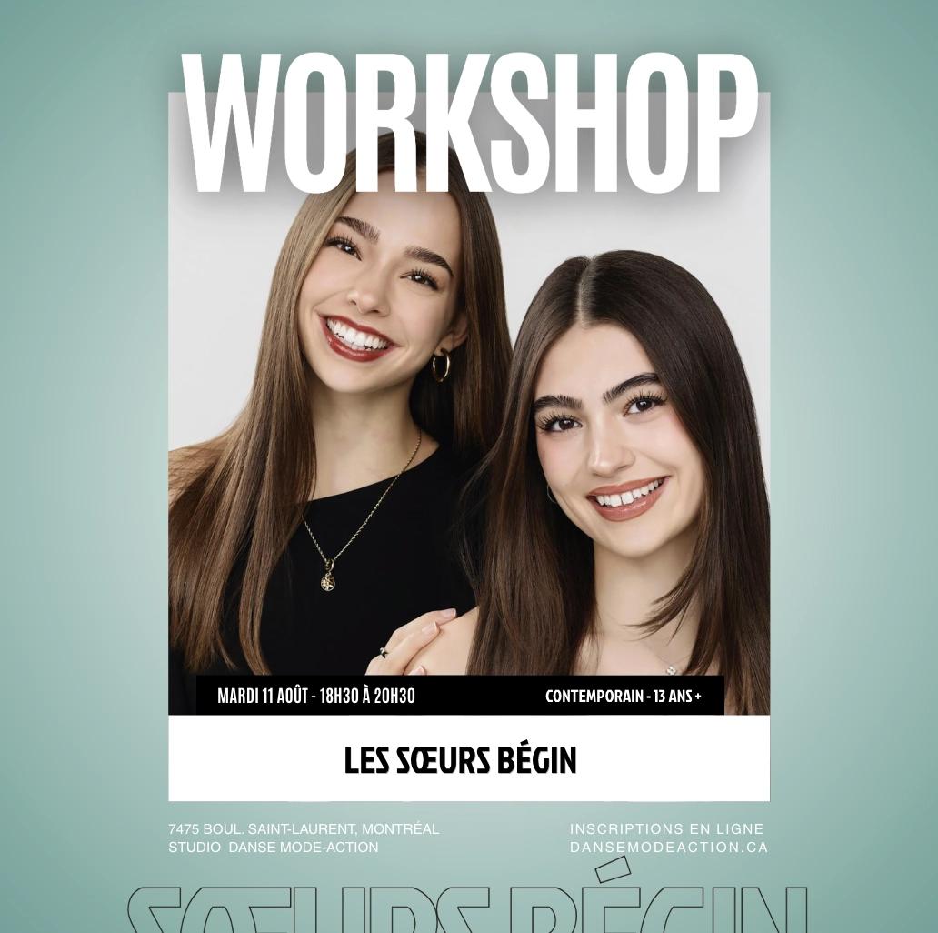 Soeurs Bégin - Workshop Contemporain - 13 ans +