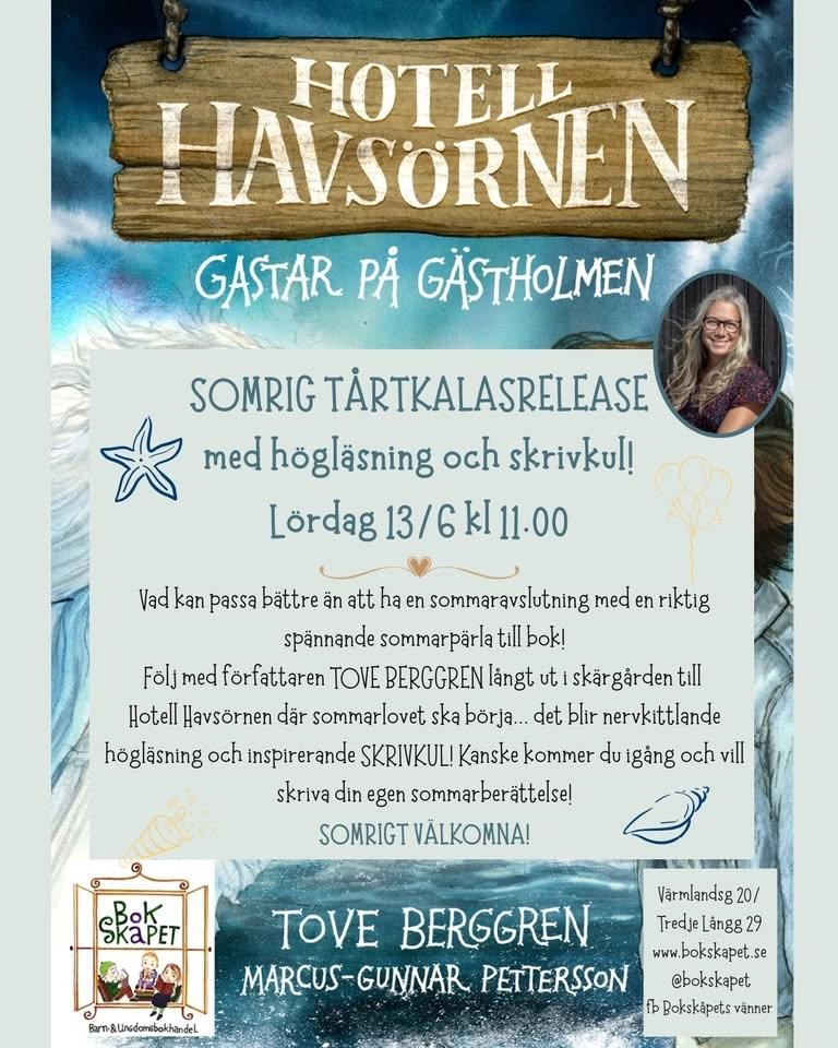 Hotell Havsörnen med Tove Berggren - högläsning och skrivkul!