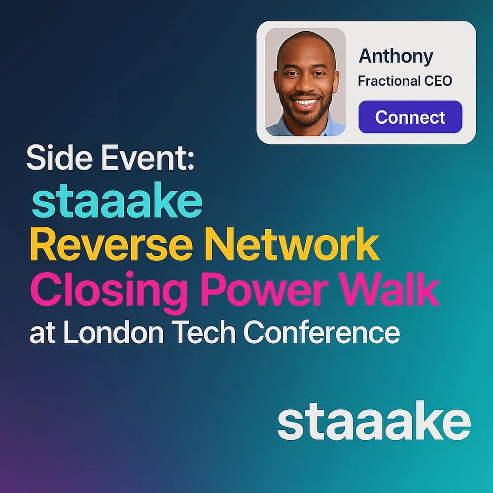 Side Event: staaake Reverse Network Closing Power Walk at London AI/Tech Conference