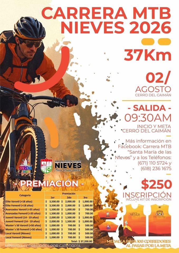 Carrera MTB Santa María de las Nieves