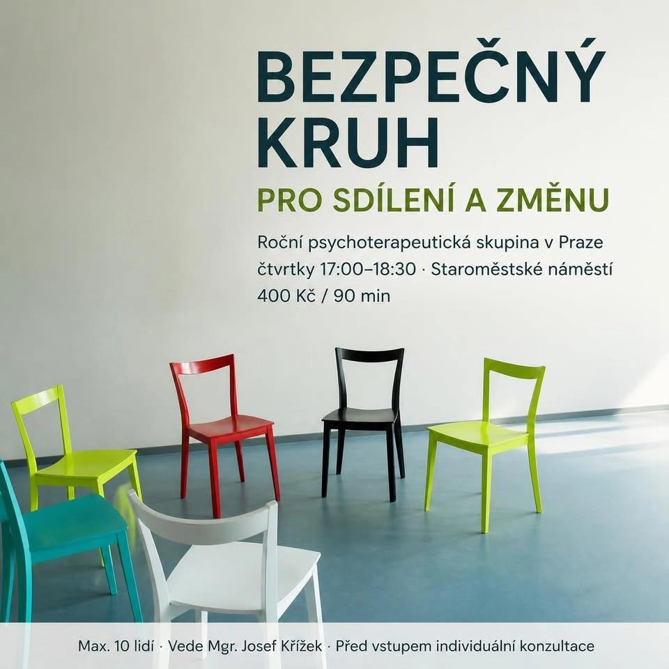 Roční skupinová psychoterapie - Praha