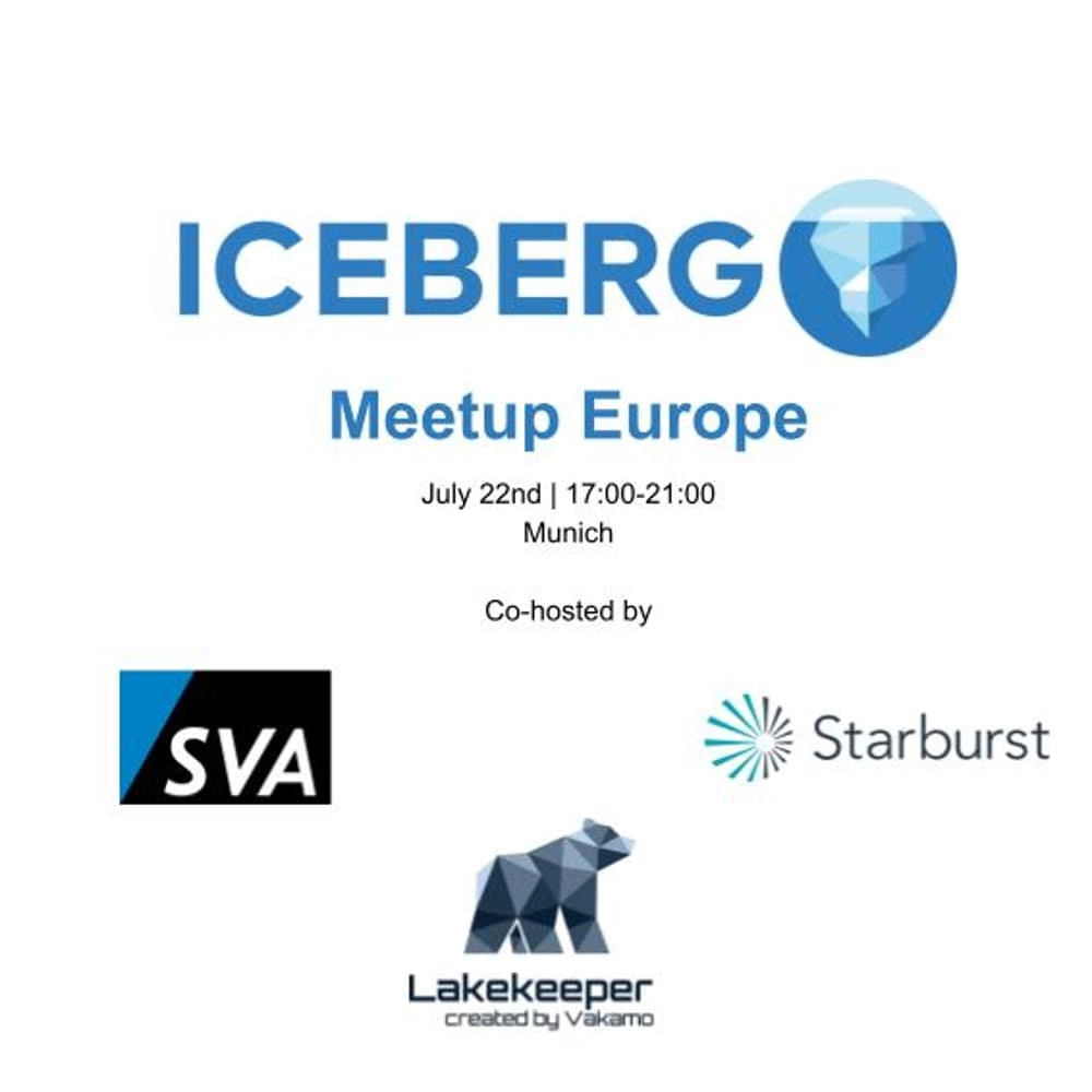 Apache Iceberg™ Europe Community Meetup - Munich
