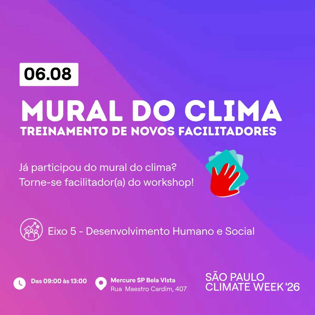 Mural do Clima - Treinamento de novos facilitadores - SP CLimate Week