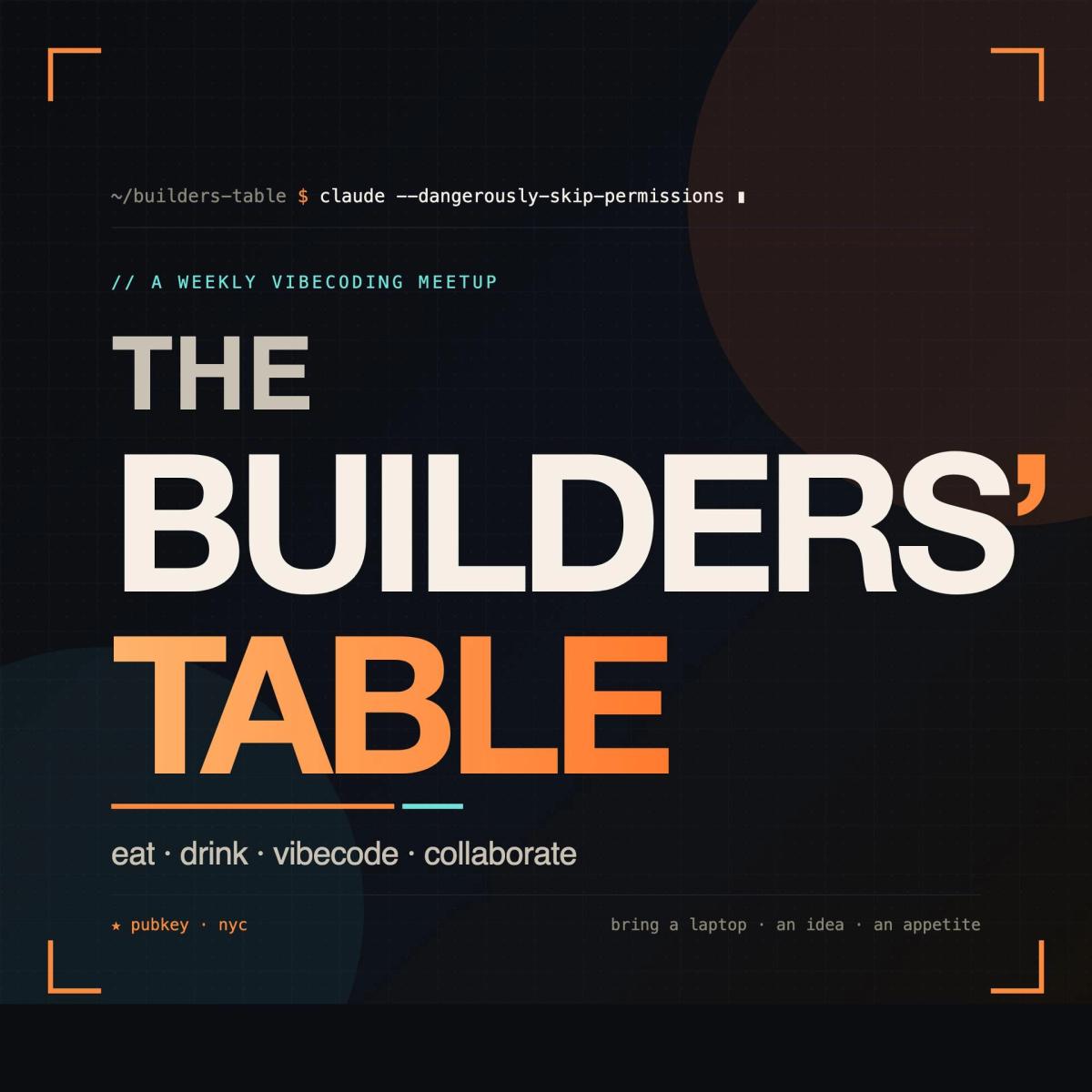 The Builders' Table
