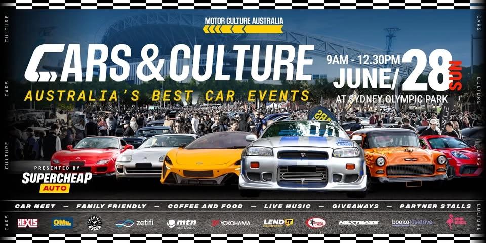 Cars & Culture Sydney -28th June - Sydney Olympic Park