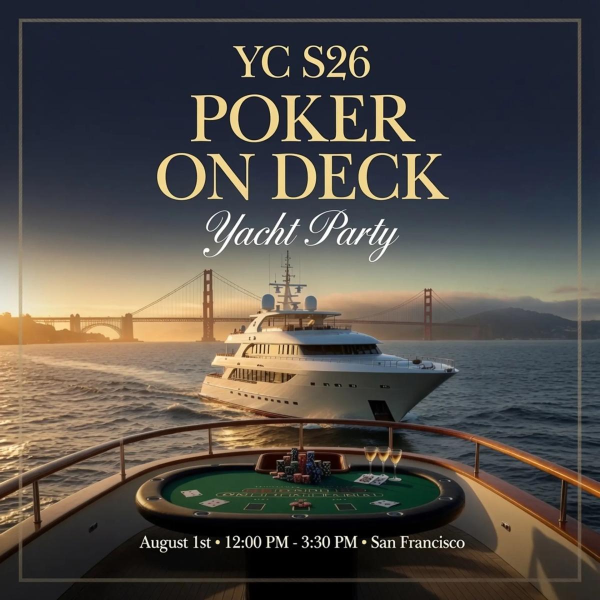 YC S26 Poker Yacht Party