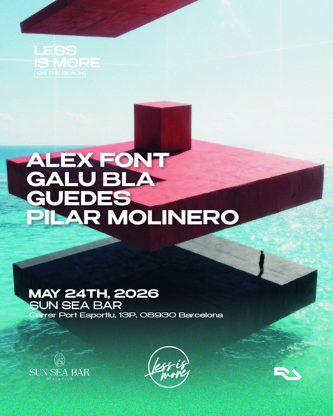 FREE OPEN AIR BEACH PARTY - Less is More on the Beach
