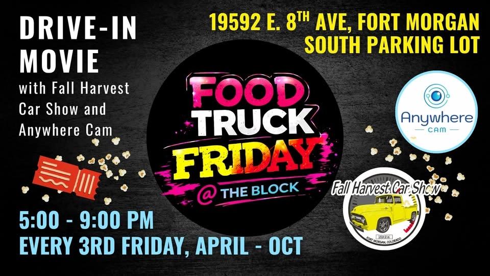 Food Truck Friday: Drive-In Movie with Fall Harvest Car Show & Anywhere Cam