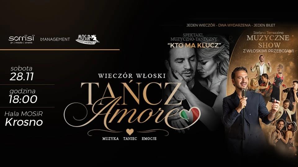 TAŃCZ AMORE - Wieczór włoski - KROSNO - 22.11.26💚🤍❤️