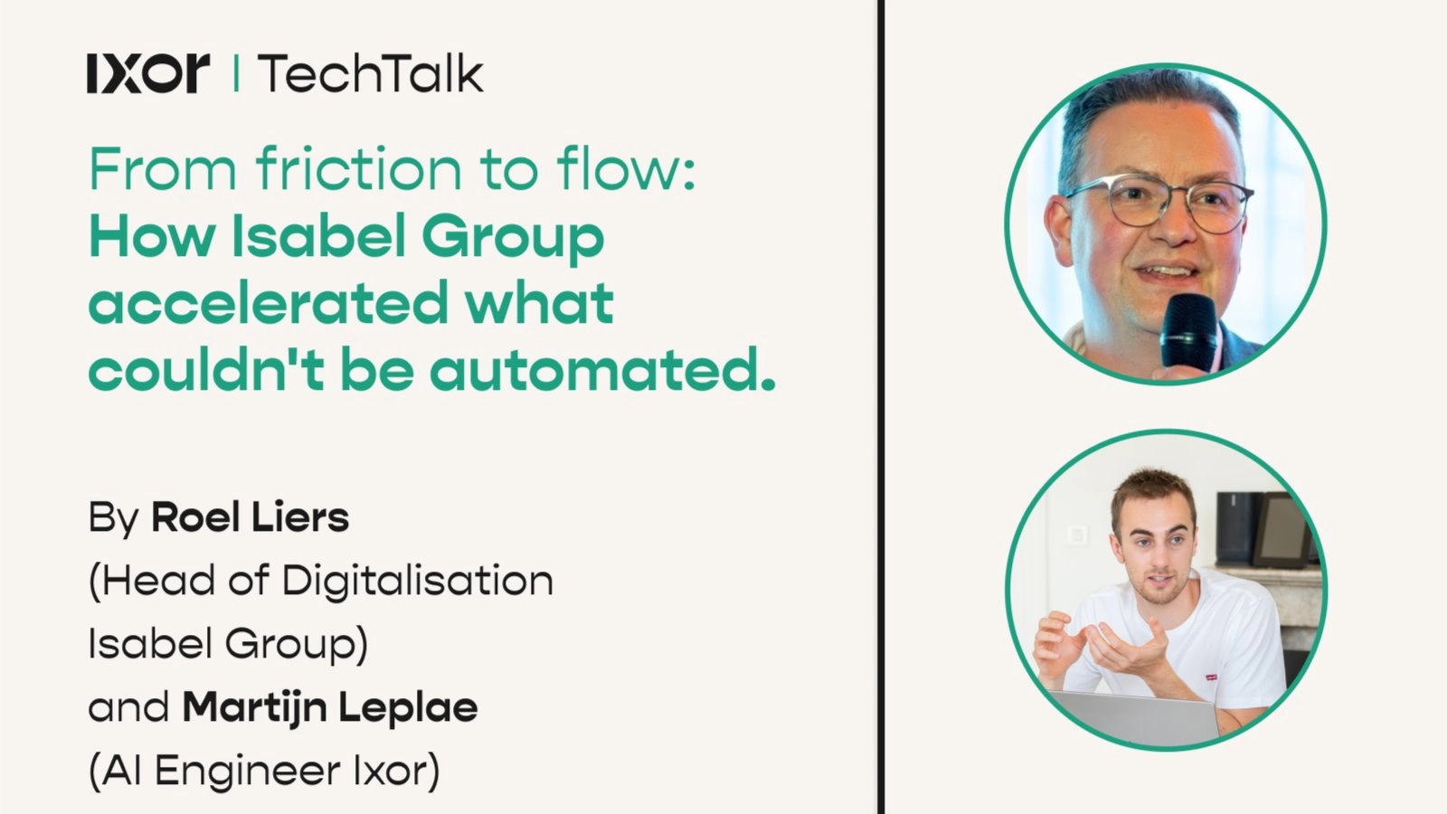 From friction to flow: How Isabel Group accelerated what couldn't be automated.