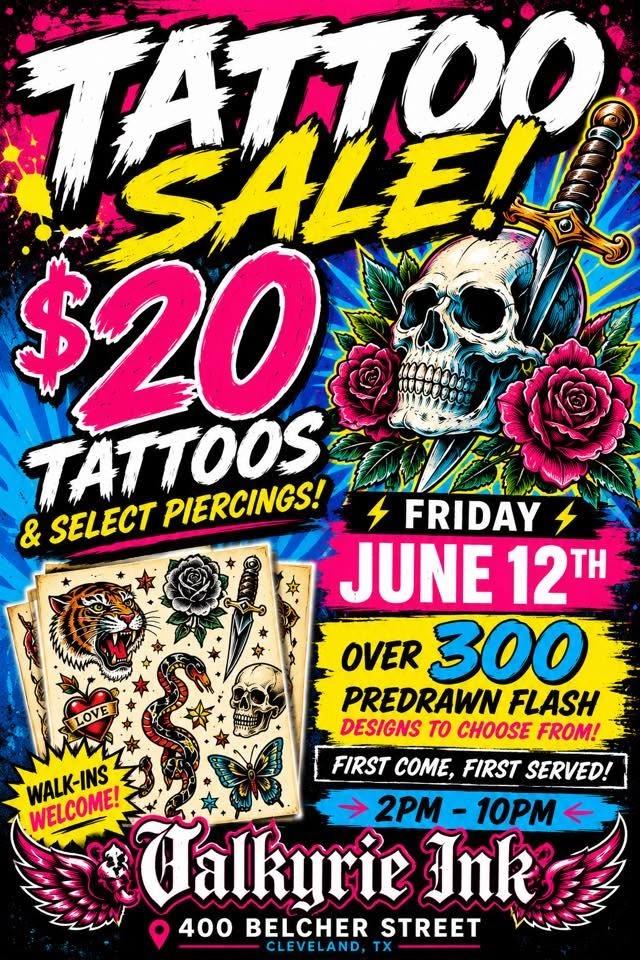 Tattoo Flash Sale