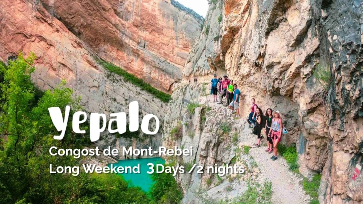 🥾🚣🏿♀️ Congost de Mont-rebei | hike/senderismo & Kayak -Long WE 3días/2Noches