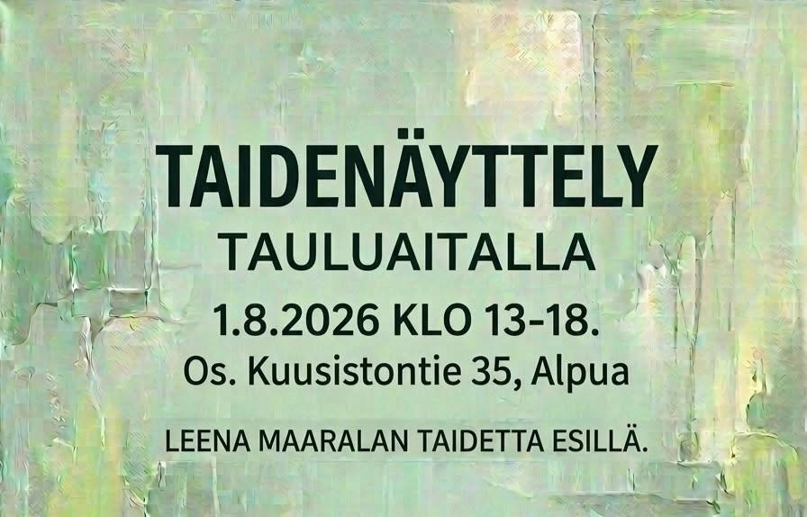 Taidenäyttely "Matkani väreissä"