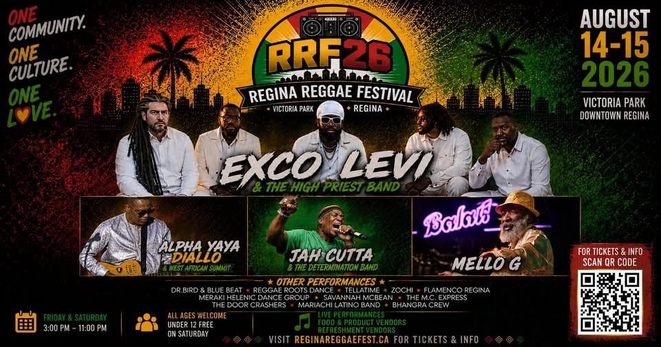 Regina Reggae Fest '26 - ONE LOVE