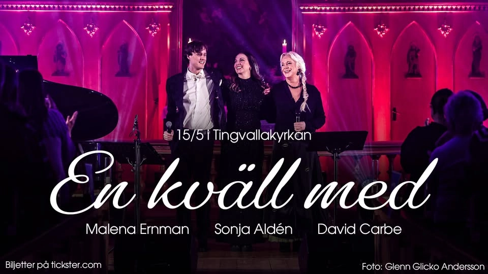 En kväll med Malena Ernman, Sonja Aldén och David Carbe