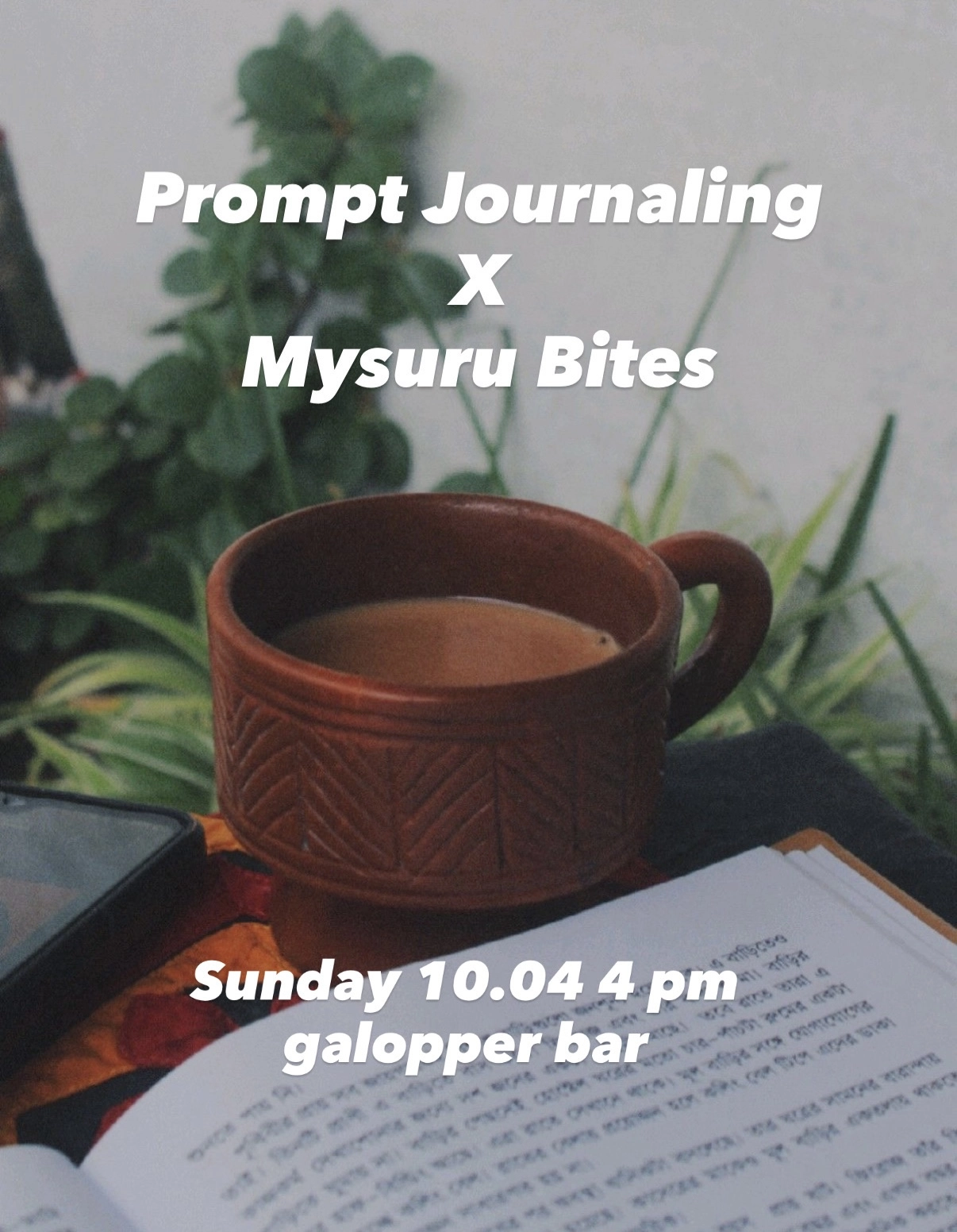 Prompt journaling X Mysuru Bites Pop Up