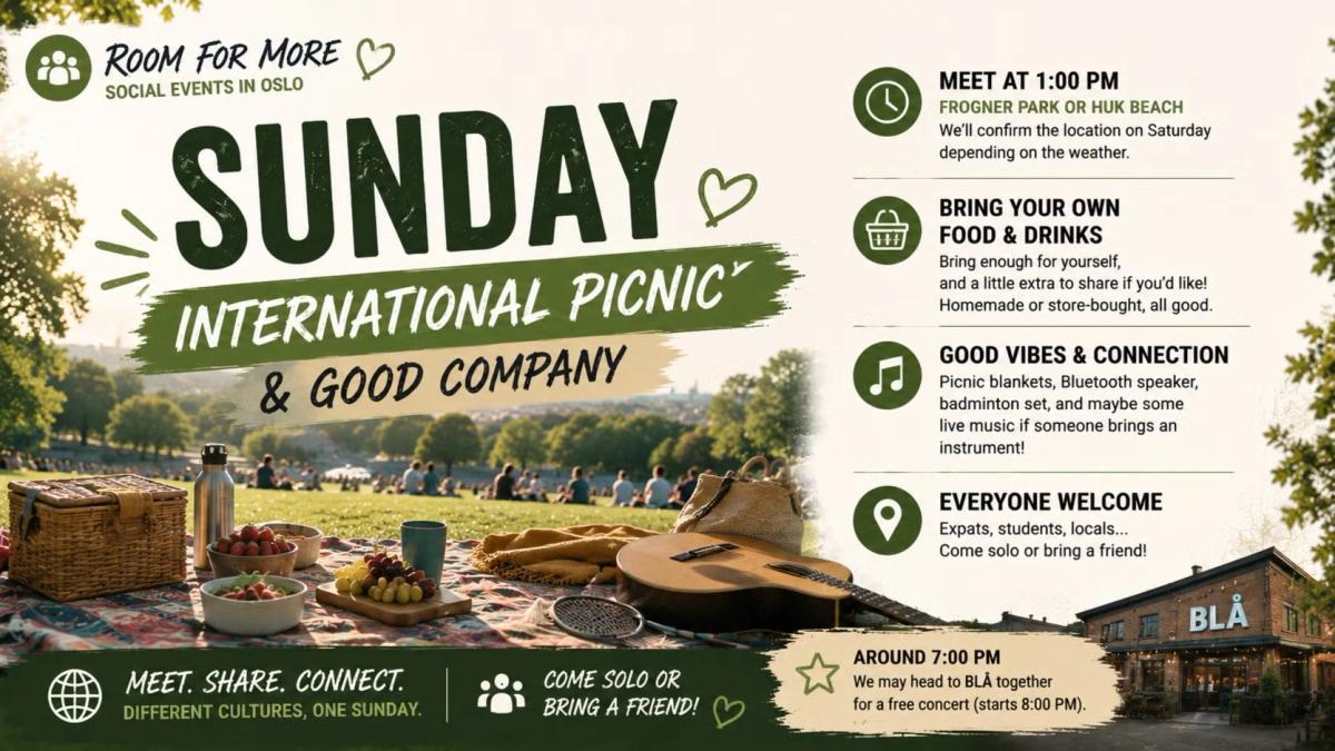 🌿 Sunday International Picnic & Live Music