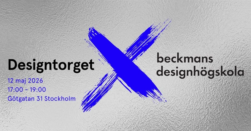 Designtorget x Beckmans Designhögskola - Lansering 2026