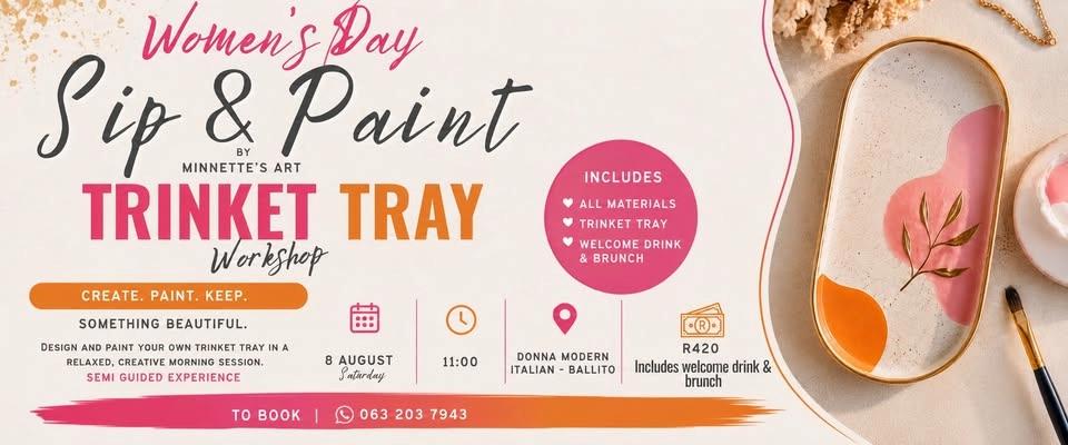 Trinket Tray Painting Morning - Women’s Day in Ballito -