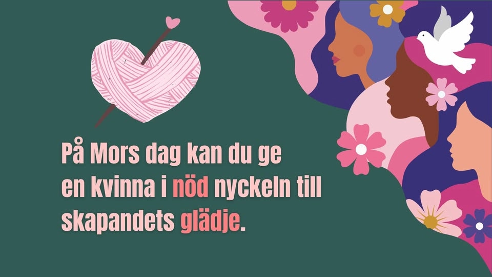 Mors dag-välgörenhet: skänka garn & stickor till vårt projekt för utsatta kvinnor -få rabatt & tårta